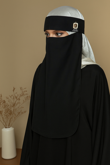 Black Plain Niqab – Modest Fashion Wear