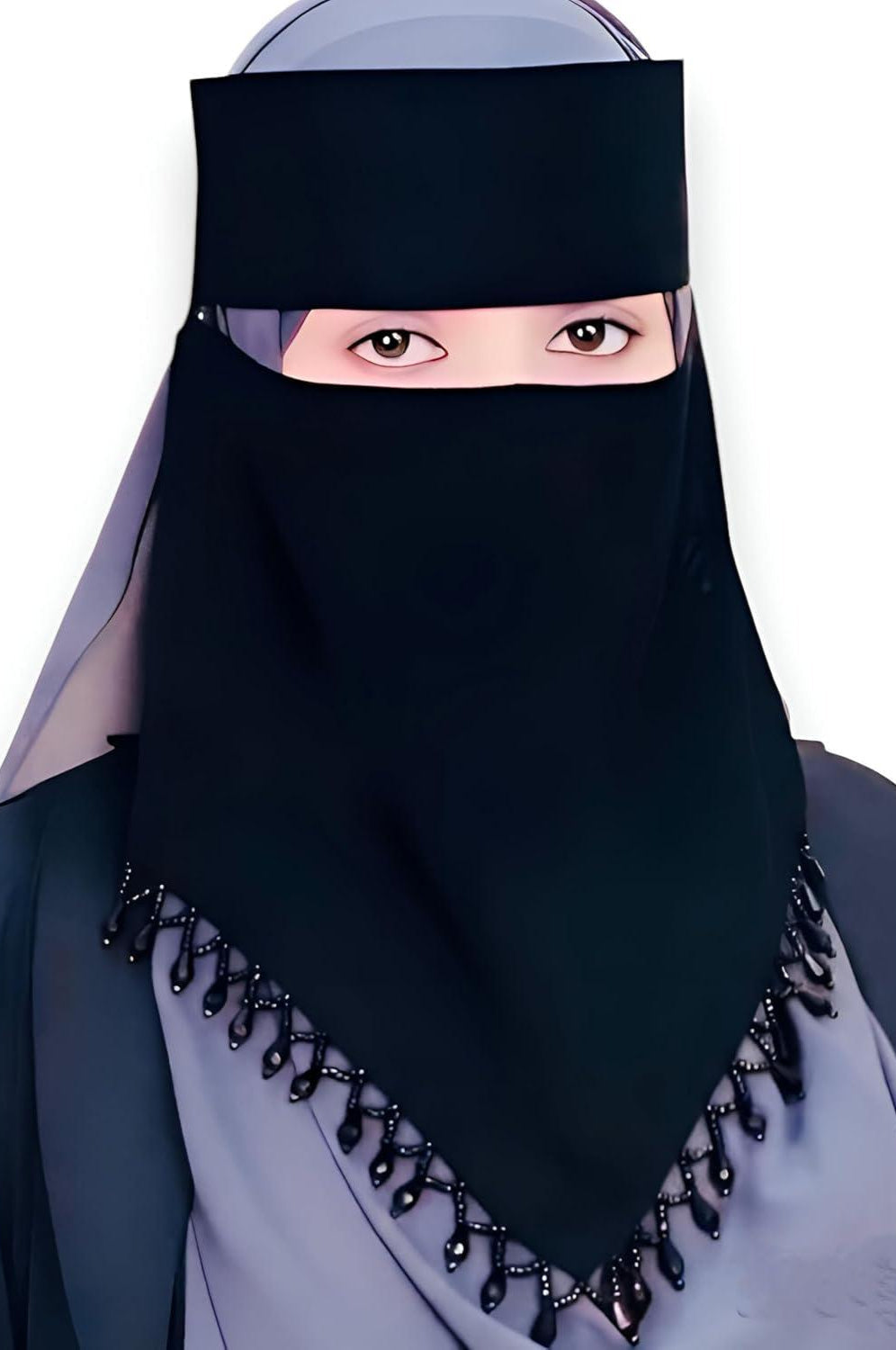 HANDWORK NIQAB | V SHAPE |2 piece