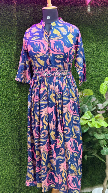 Elegant Maxi Designer Outfit for Casual &amp; Party Wear (Sizes M TO XXL)