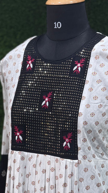 Effortless Ethnic Style: Black Premium Kurti