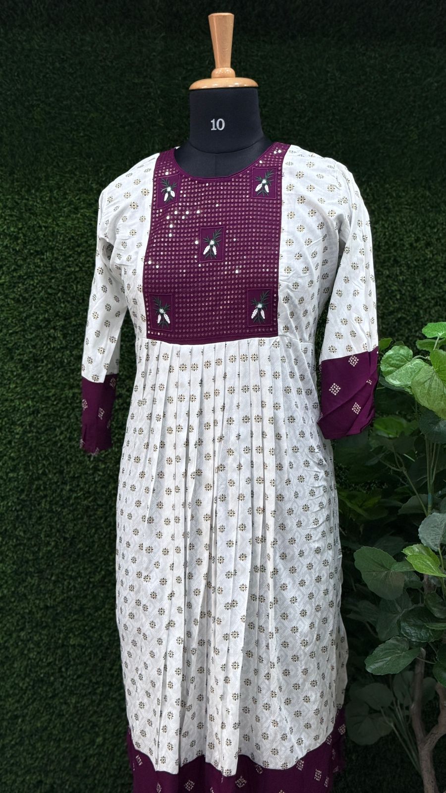 Effortless Ethnic Style: Purple Premium Kurti