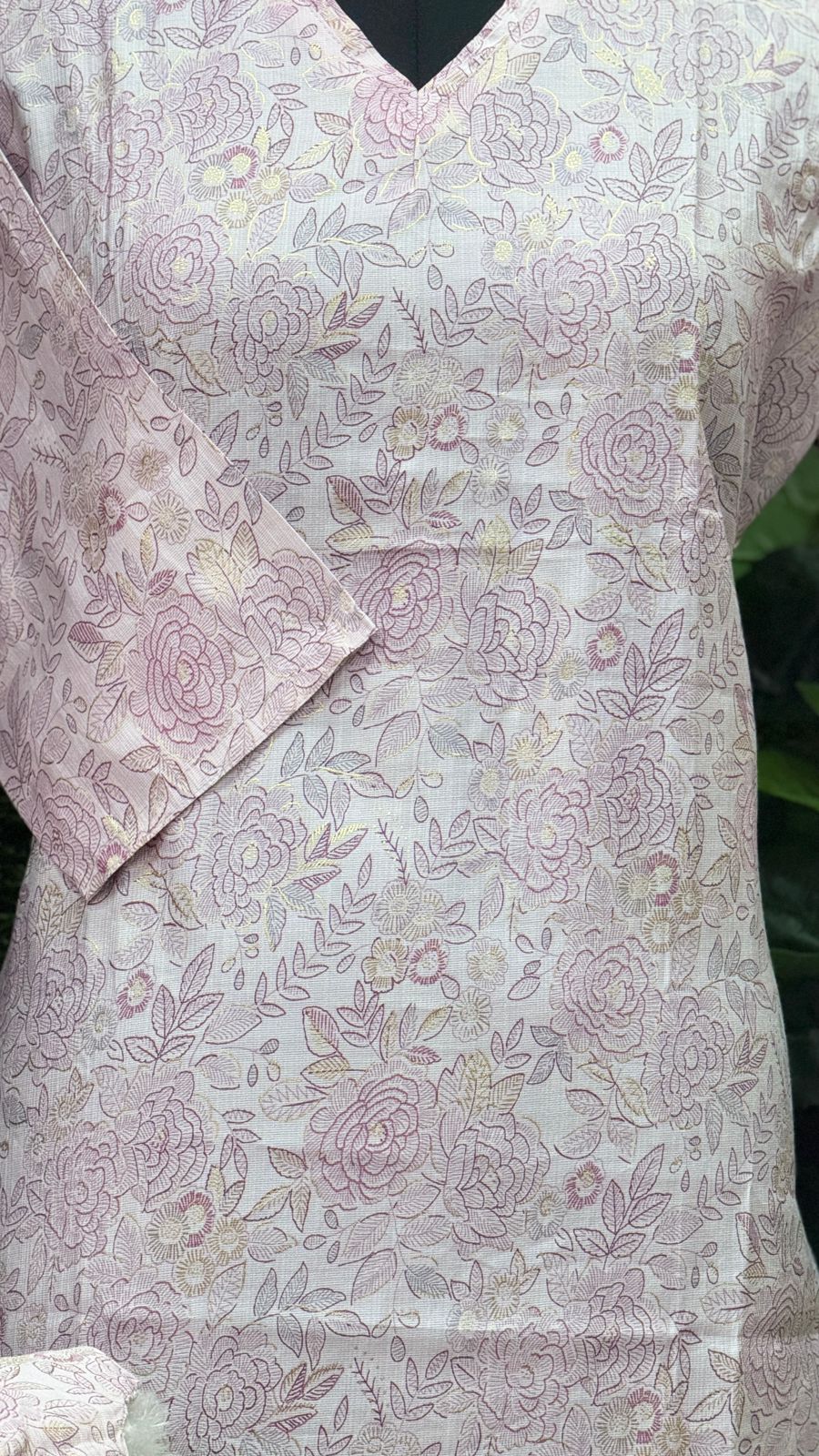 Pastel Pink Cotton Kurti Set for Women