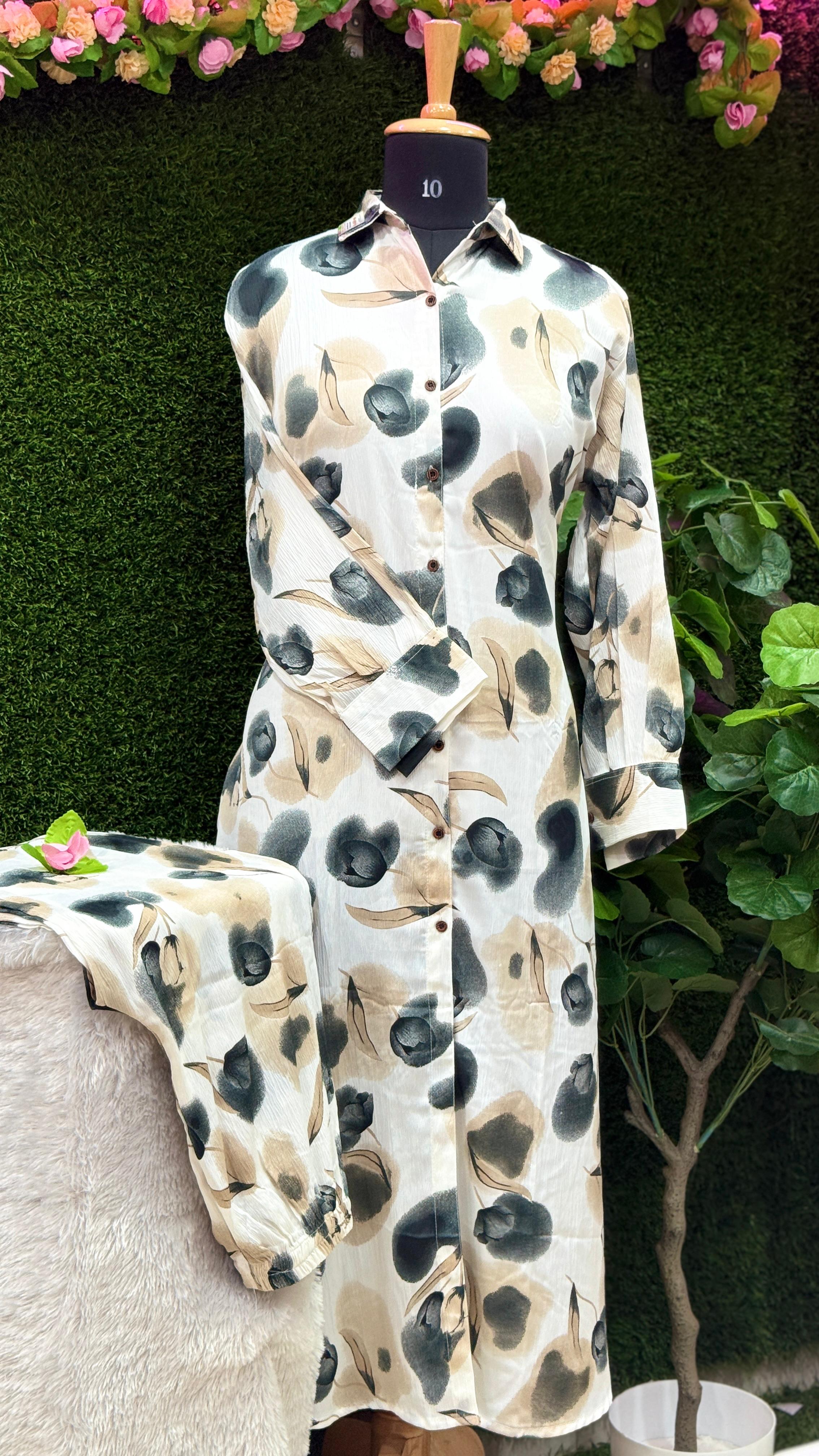 Floral design Kurti | Size xxxl | Feeding friendly