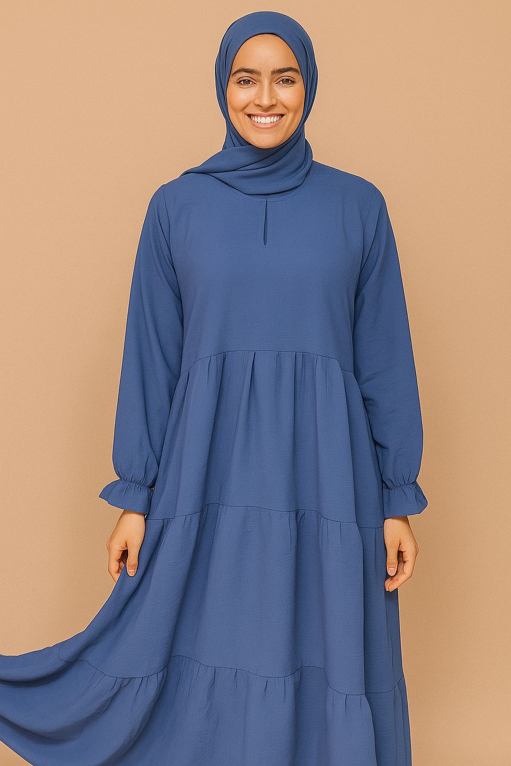 Plain Navy Abaya for Women – Size M-50