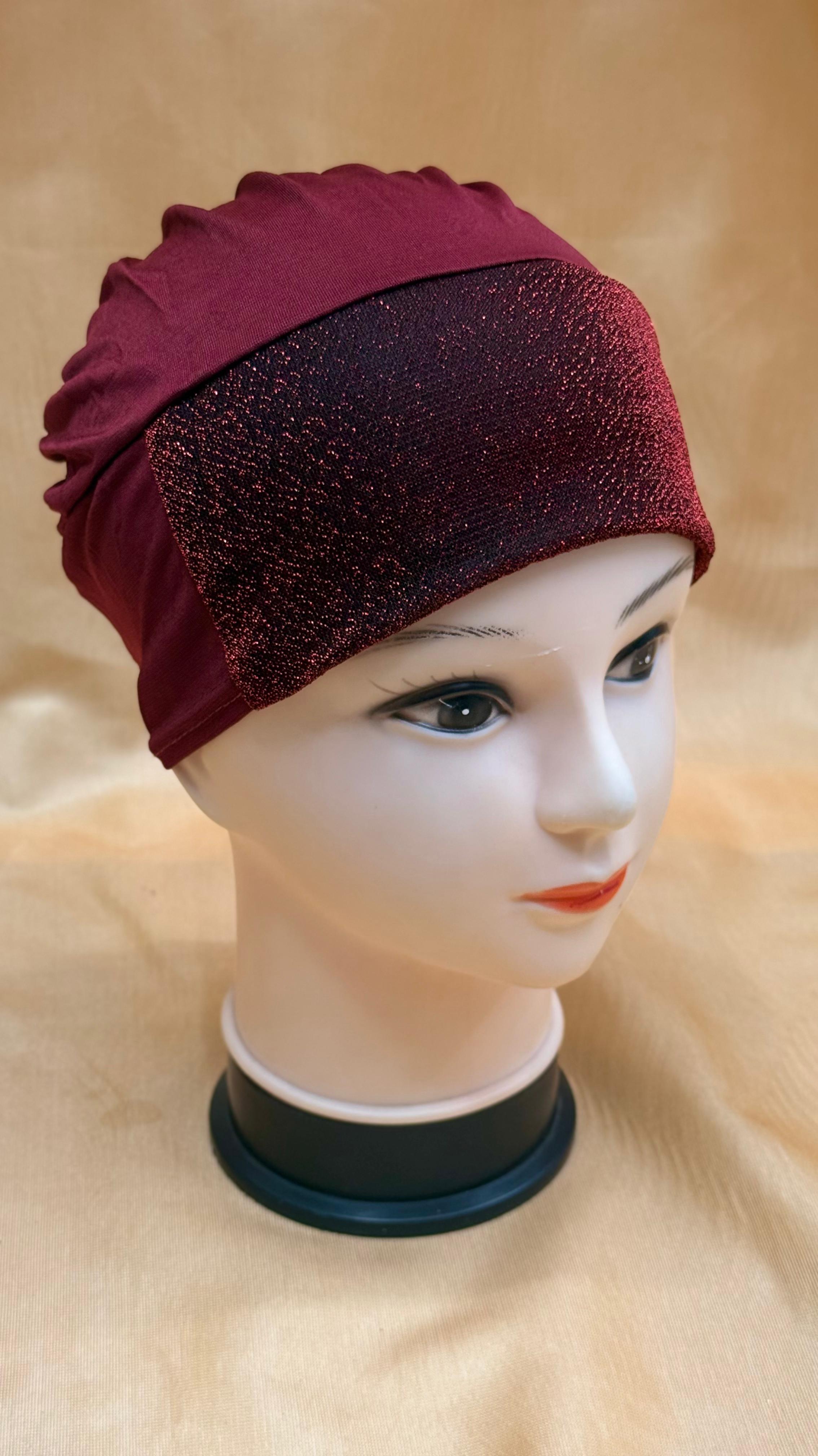 Shimmer Inner Cap – Elegant & Stretchable Innercap for Hijab | 3 Colors Available