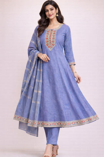 Ash Umbrella Style Chudithar Set| Size M