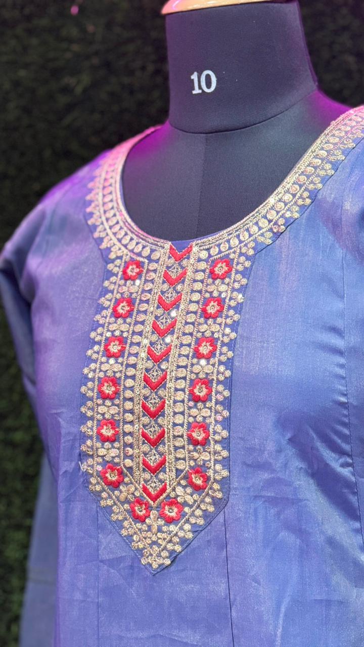 Ash Umbrella Style Chudithar Set| Size M