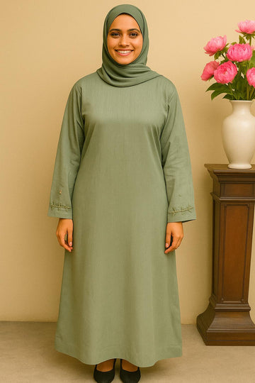 Premium Pastel Abaya Size - 60| Tiktok Fabric