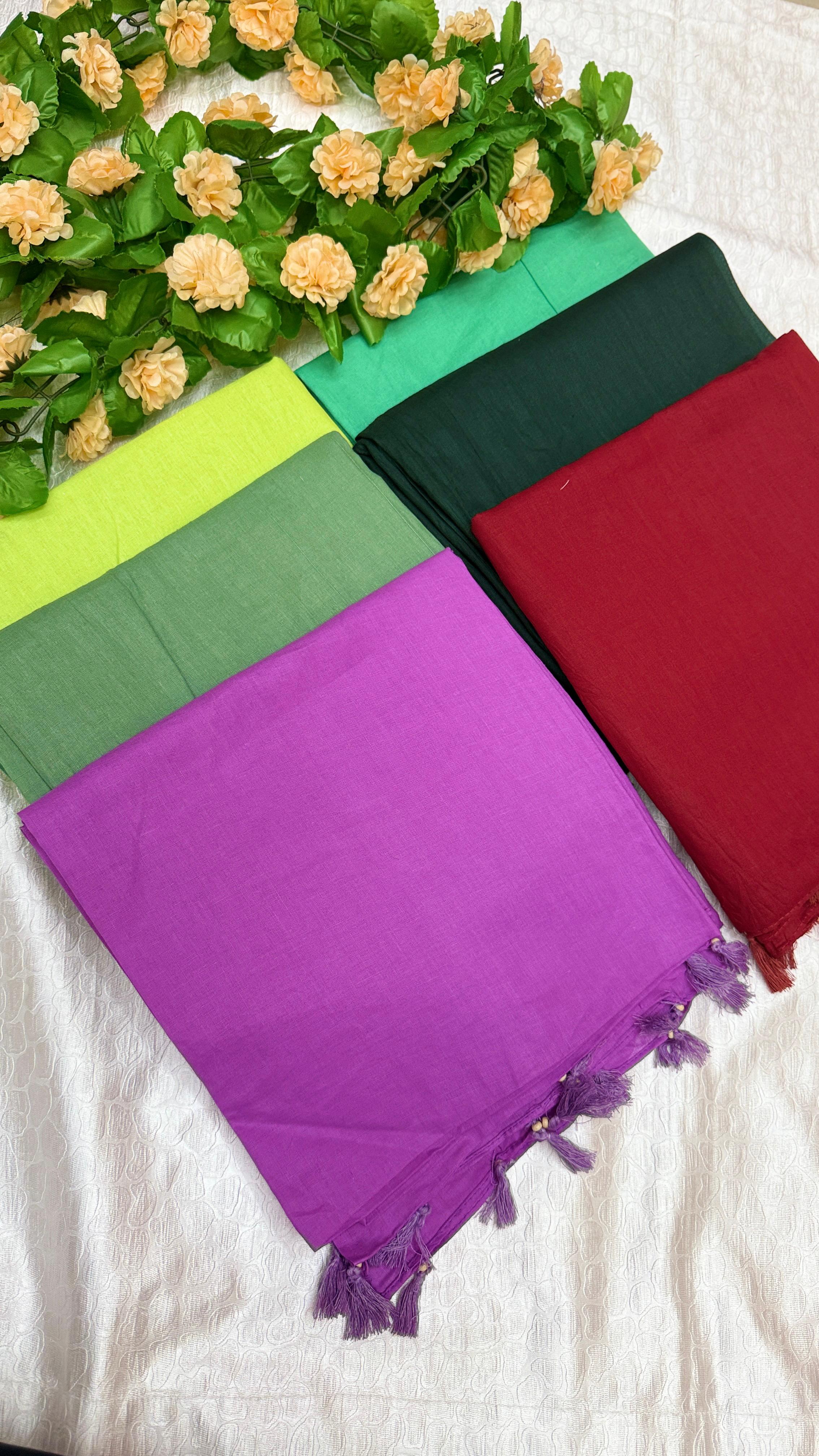 2 Meter Pure voyil Cotton Shawl – Big Size