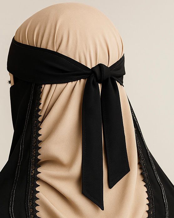 U CUT NIQAB | 2 LAYER FABRIC