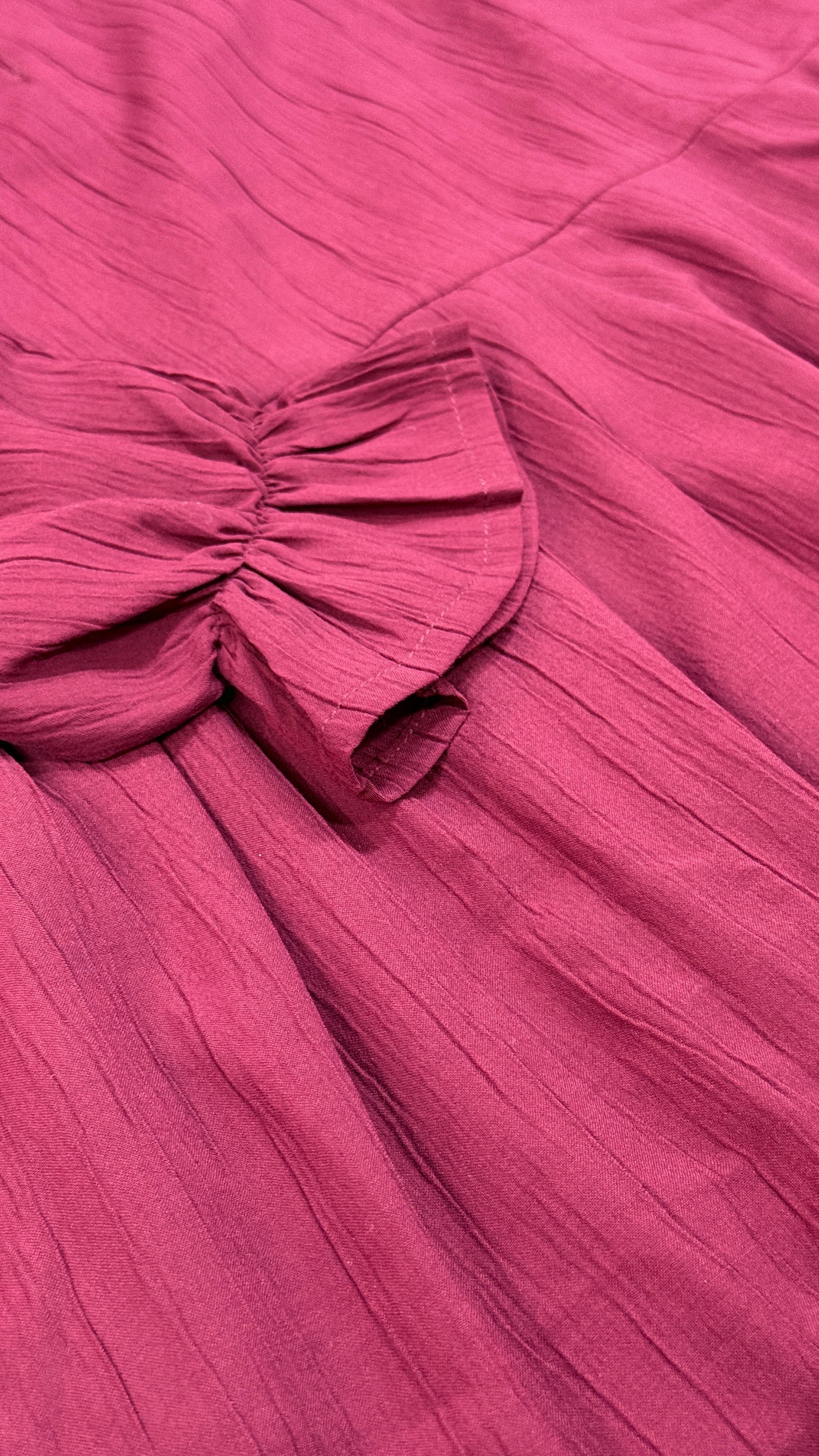 Plain Maroon Abaya for Women – Size M-50