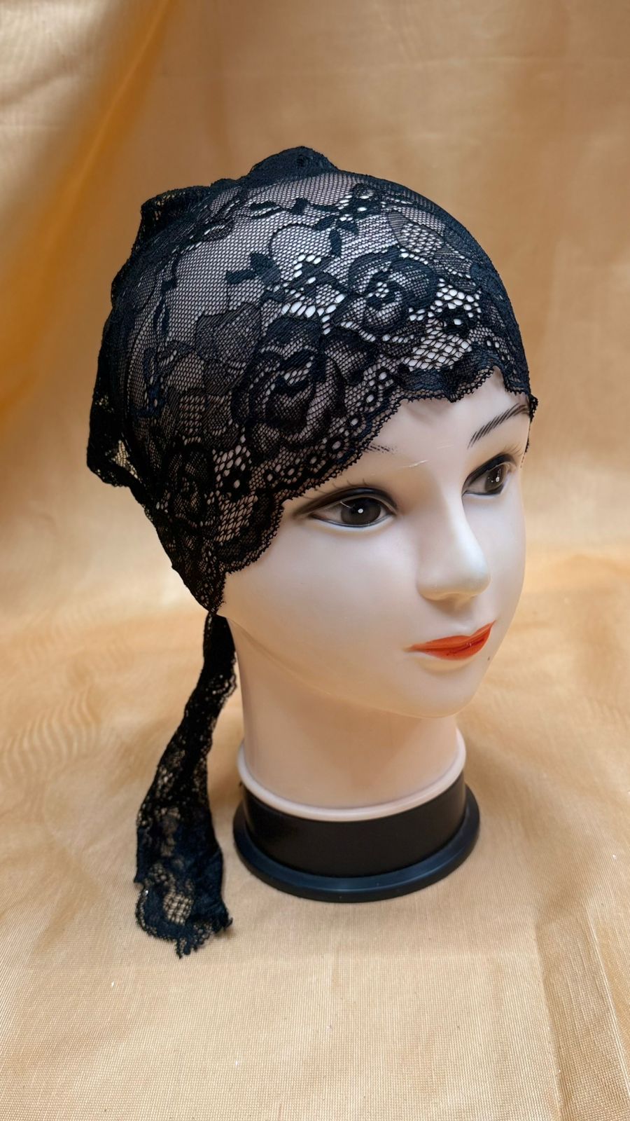 Net Hijab Cap with Back Tie Rope