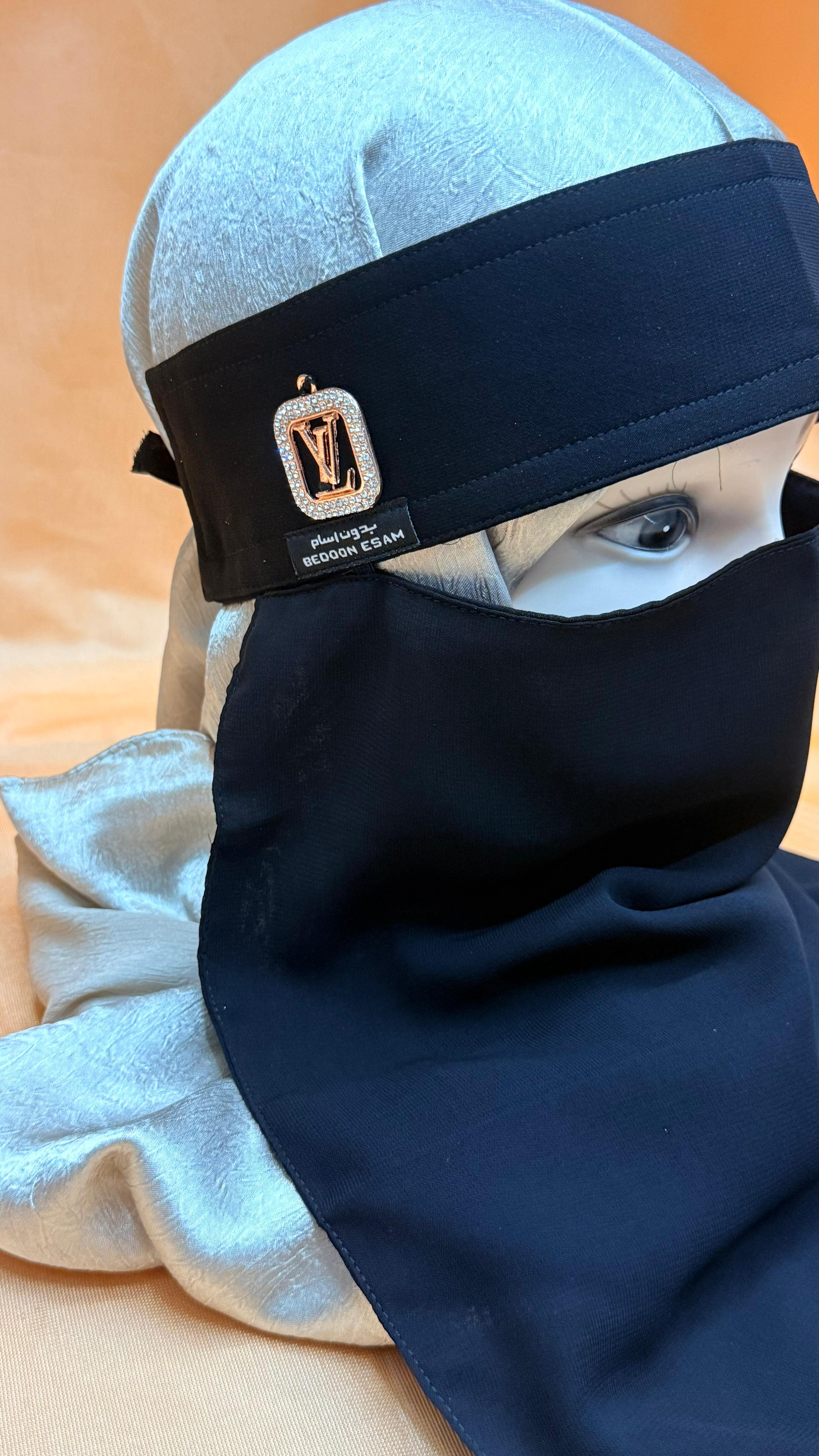 Black Plain Niqab – Modest Fashion Wear