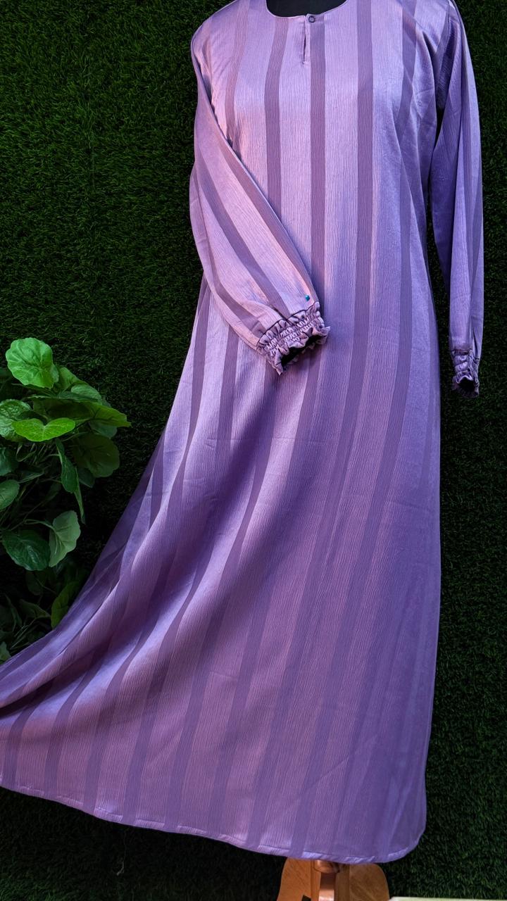 Lavender Abaya for Women – (Size 54-XL) | Tiktok Fabric